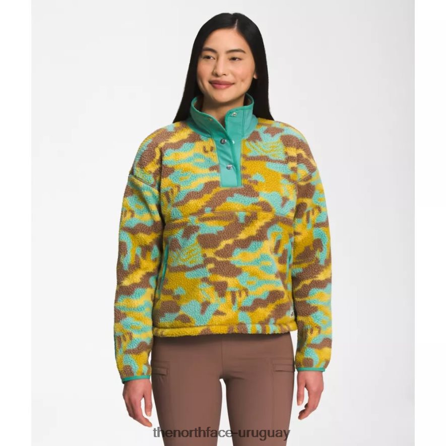 broche polar cragmont estampado para mujer 2RRLTN6034 wasabi deslumbra The North Face