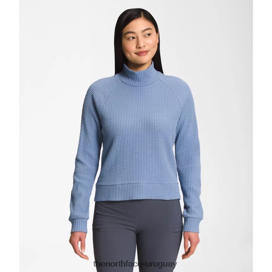 chabot de cuello simulado de manga larga para mujer 2RRLTN4250 azul popular The North Face