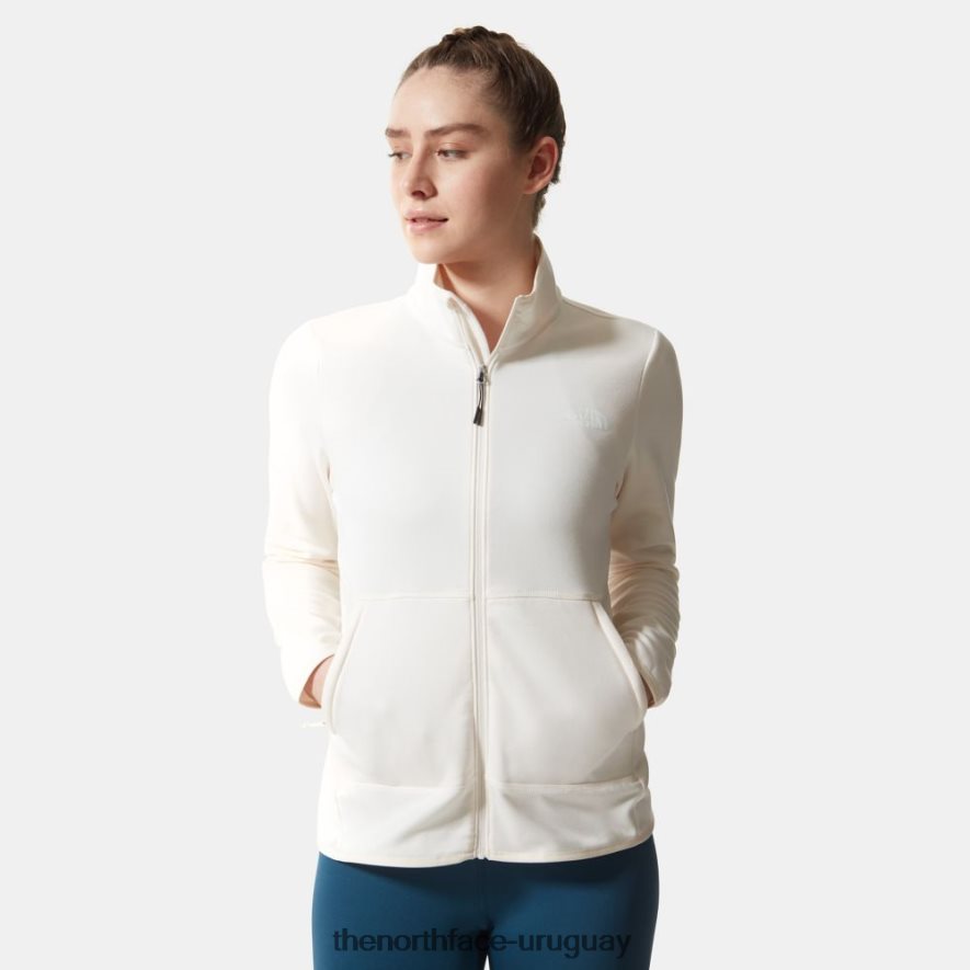 chaqueta polar con cremallera completa Canyonlands para mujer 2RRLTN1055 blanco The North Face