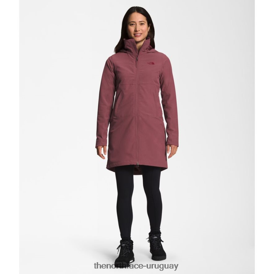 parka shelbe raschel mujer largo con capucha 2RRLTN4099 jengibre The North Face