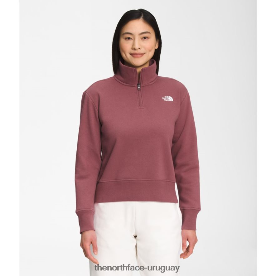 polar con cremallera estándar para mujer 2RRLTN5490 jengibre The North Face