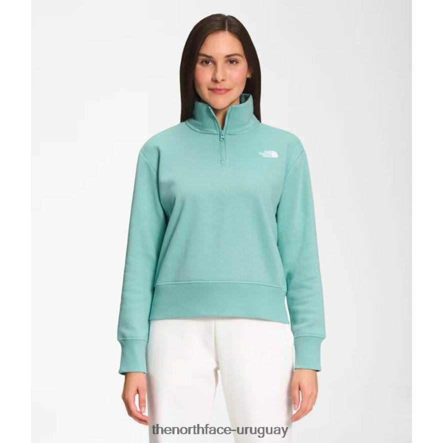 polar con cremallera estándar para mujer 2RRLTN5492 wasabi The North Face