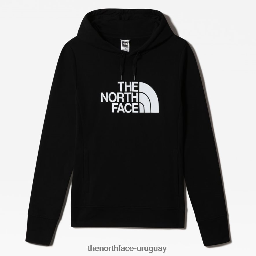 sudadera con capucha de media cúpula para mujer 2RRLTN435 negro The North Face