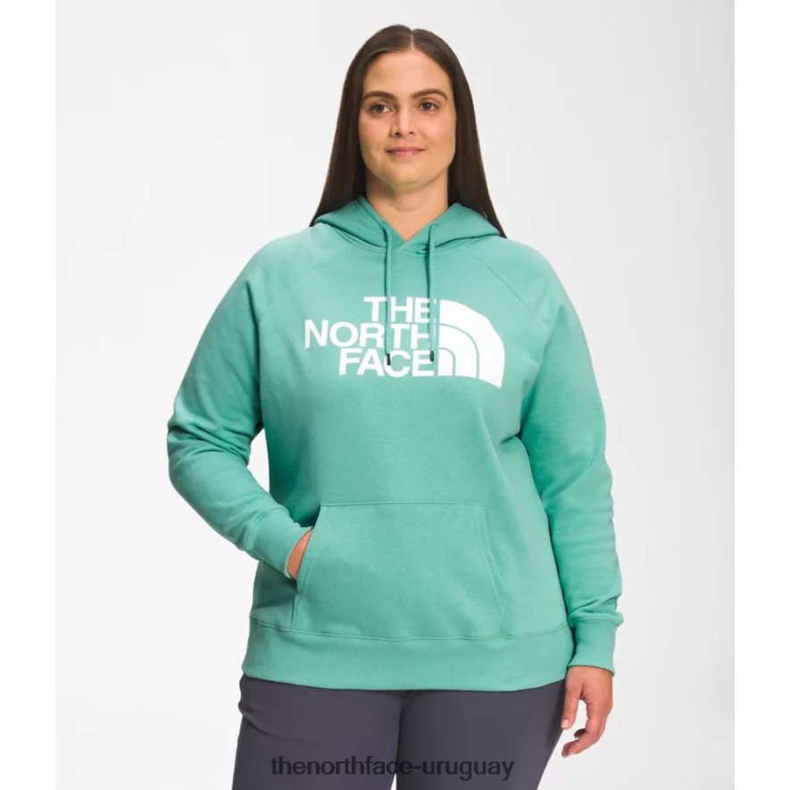 sudadera con capucha de media cúpula para mujer 2RRLTN5807 wasabi The North Face