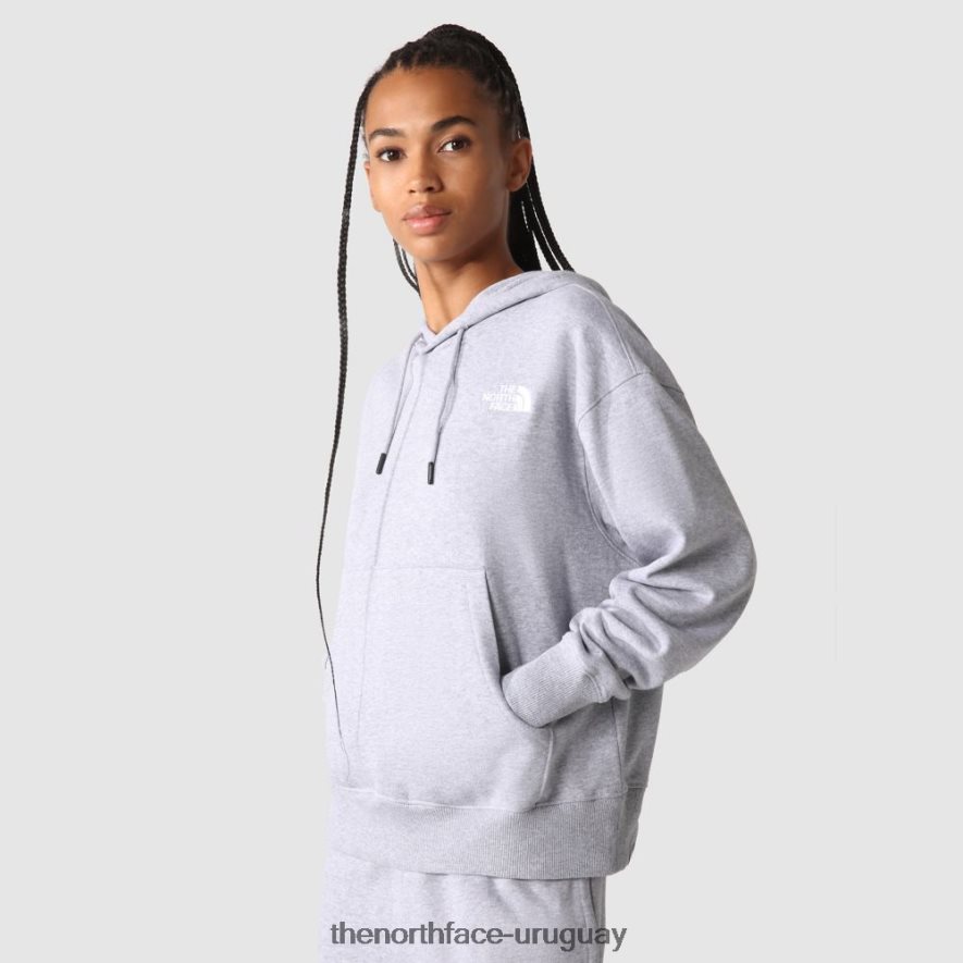 sudadera con capucha esencial para mujer 2RRLTN2245 gris The North Face