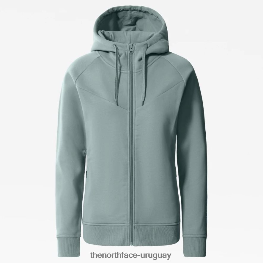 sudadera con capucha polar con cremallera completa zuum para mujer 2RRLTN1504 azul plateado The North Face