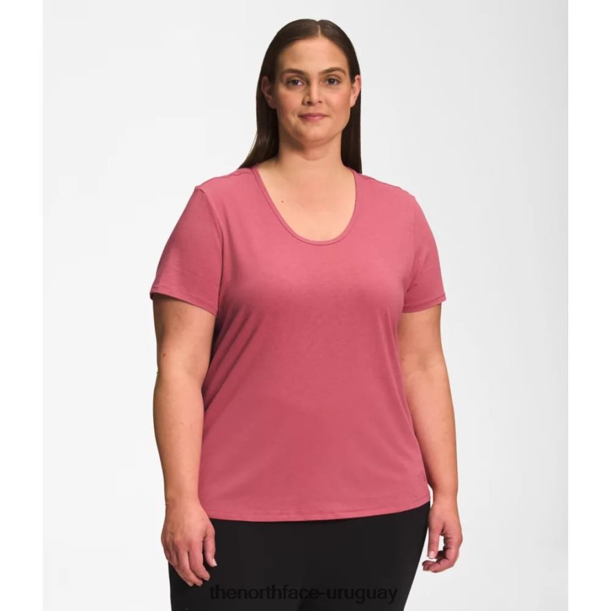 Camiseta de manga corta con cuello redondo para mujer Plus Terrain 2RRLTN6218 rosa pizarra The North Face