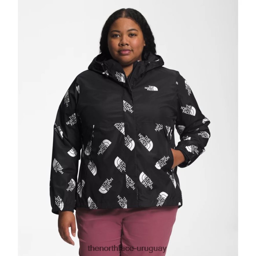 chaqueta anora estampada plus mujer 2RRLTN5016 negro The North Face