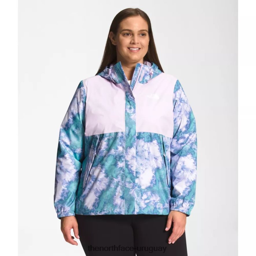 chaqueta anora estampada plus mujer 2RRLTN5019 azul sombreado The North Face