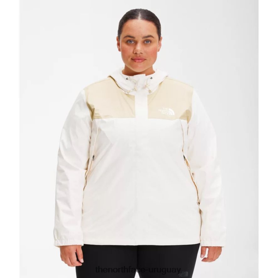 chaqueta gravel blanca mujer plus antora 2RRLTN4962 grava blanca The North Face