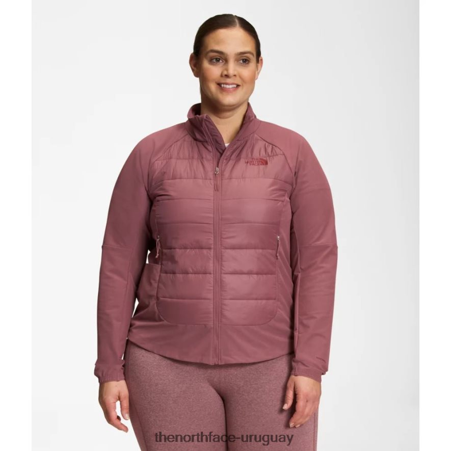 chaqueta híbrida de mujer plus refugio cove 2RRLTN4951 jengibre The North Face