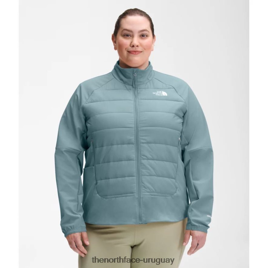 chaqueta híbrida de mujer plus refugio cove 2RRLTN4953 azul The North Face