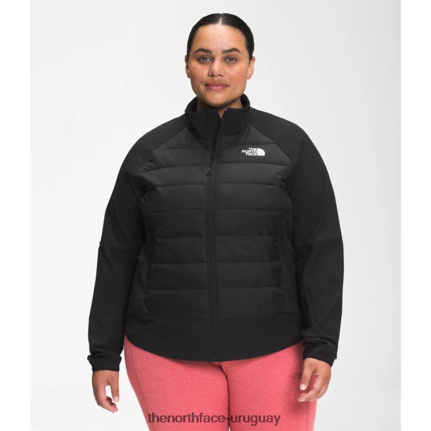 chaqueta híbrida de mujer plus refugio cove 2RRLTN4954 negro The North Face