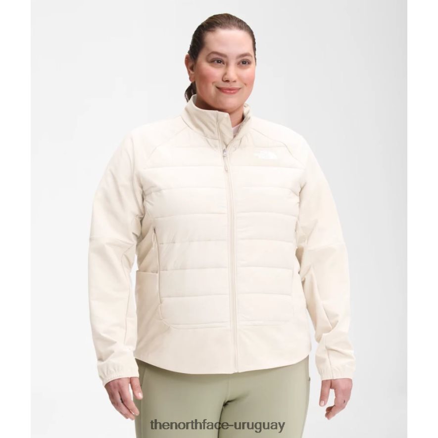 chaqueta híbrida de mujer plus refugio cove 2RRLTN4955 blanco The North Face