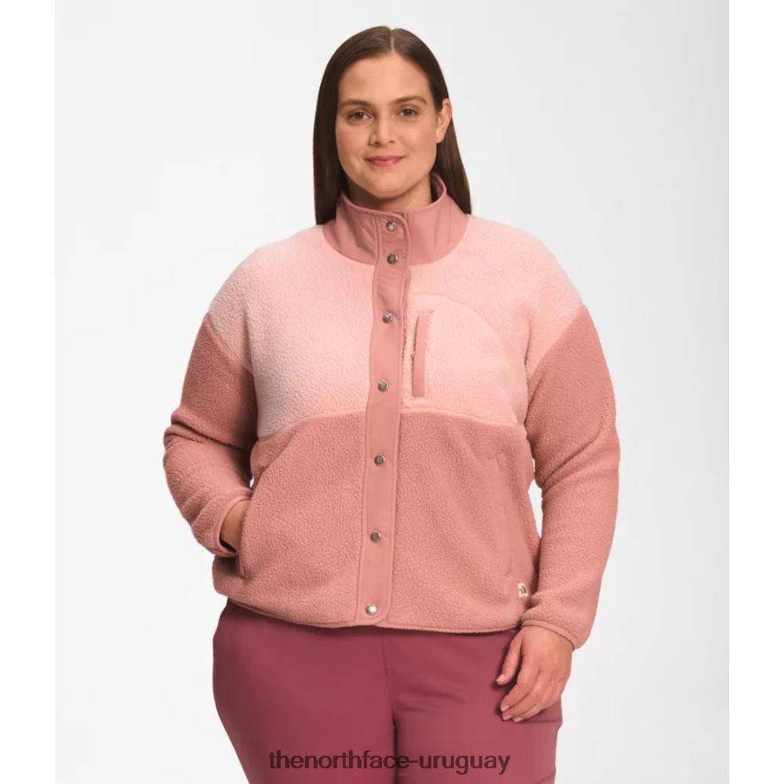 chaqueta polar mujer plus cragmont 2RRLTN4895 rosa del amanecer The North Face