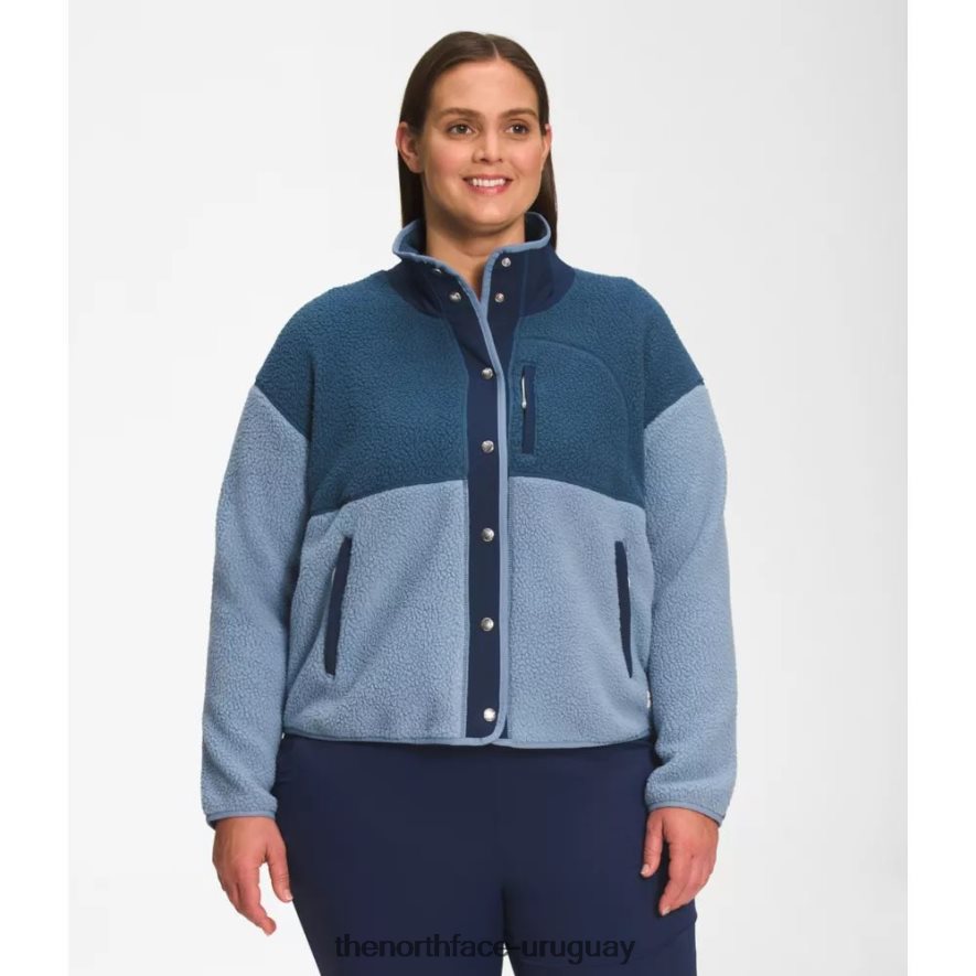 chaqueta polar mujer plus cragmont 2RRLTN4897 azul popular The North Face