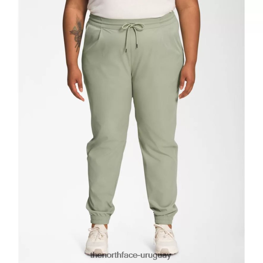 mujer más joggers estándar 2RRLTN4981 té verde The North Face