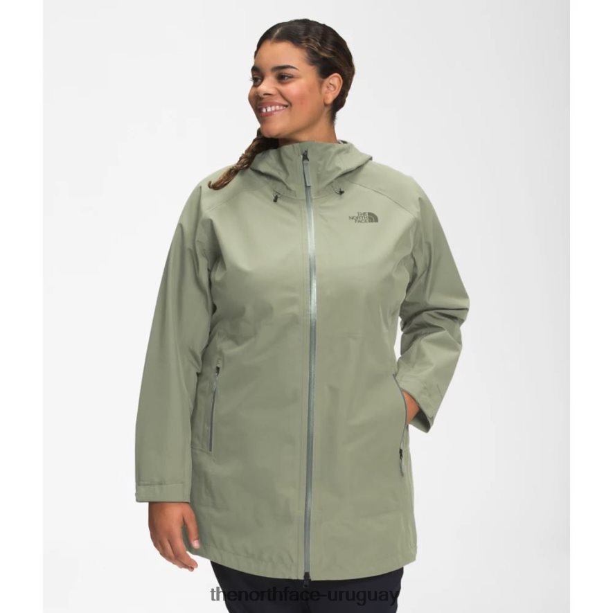 parka mujer plus dryzzle Futurelight 2RRLTN4956 té verde The North Face