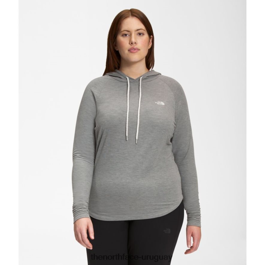 sudadera con capucha de punto westbrae para mujer 2RRLTN5847 gris The North Face