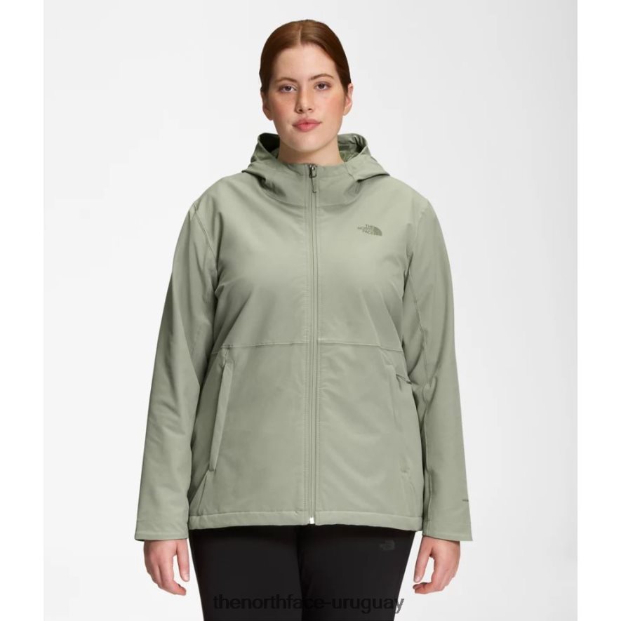 sudadera con capucha de shelbe raschel para mujer 2RRLTN4920 té verde The North Face