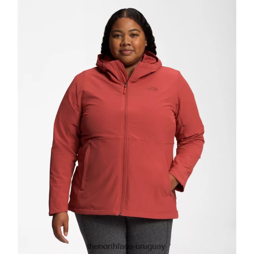 sudadera con capucha de shelbe raschel para mujer 2RRLTN4929 especias rojas The North Face