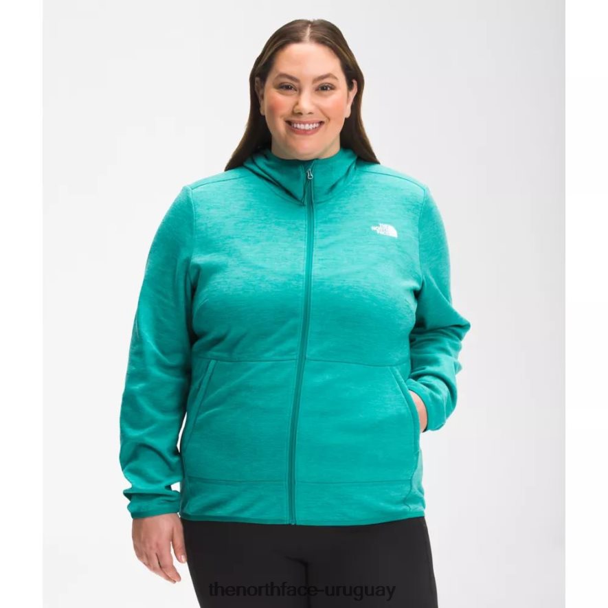 sudaderas con capucha de mujer plus canyonlands 2RRLTN4902 verde porcelana The North Face