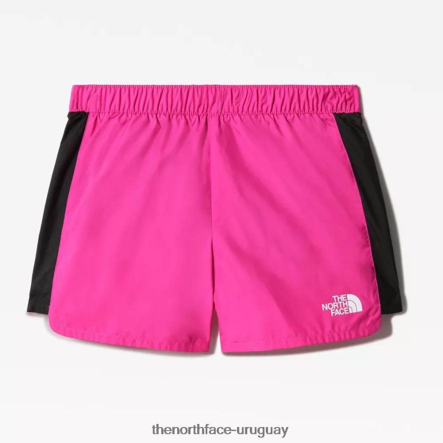 Las chicas nunca dejan de correr pantalones cortos. 2RRLTN1278 rosa The North Face