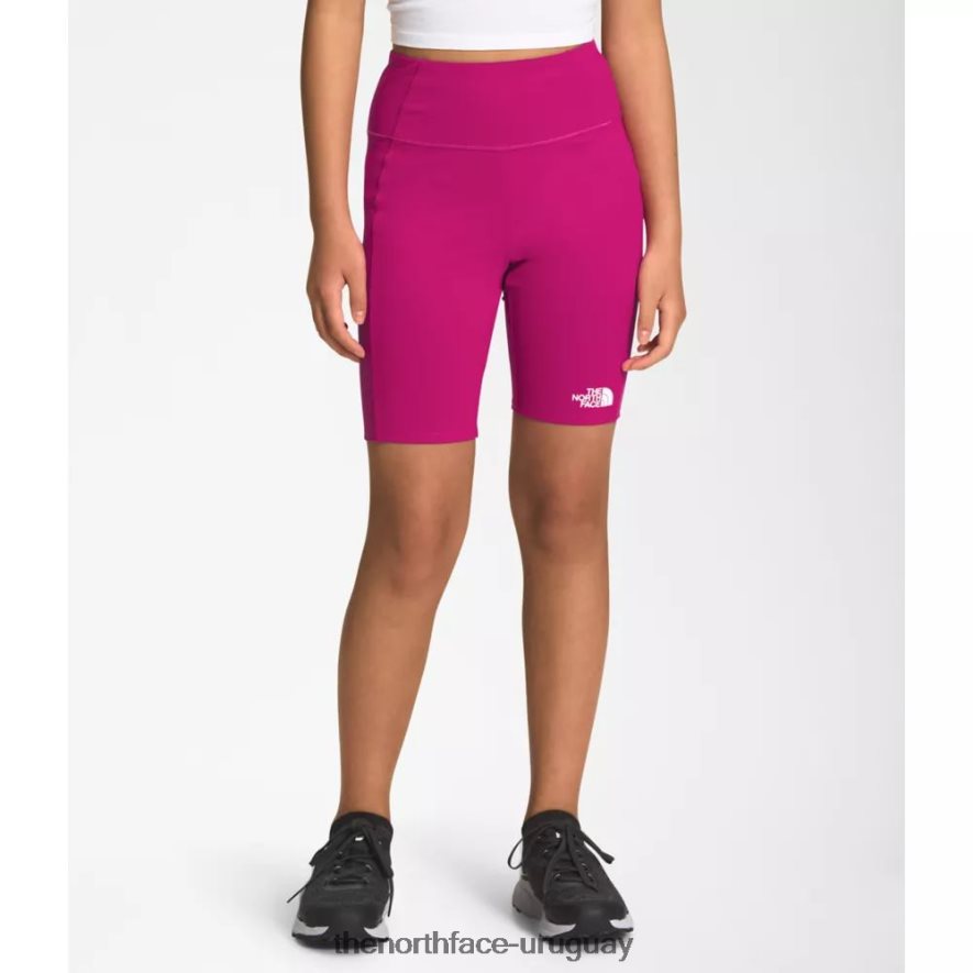 Las chicas nunca paran pantalones cortos de ciclismo. 2RRLTN5972 rosa fucsia The North Face