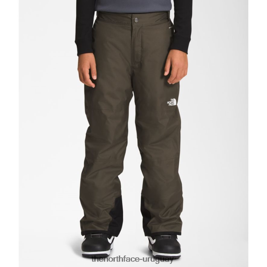 pantalones con aislamiento freedom para niños 2RRLTN5916 nuevo verde pardo The North Face