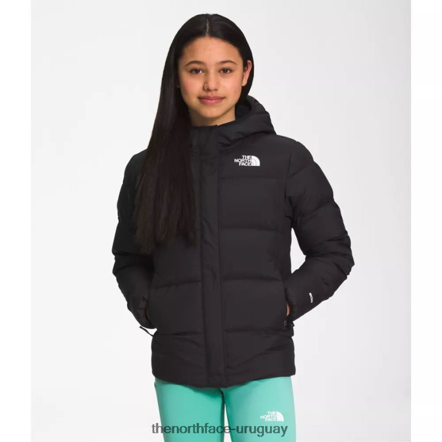 Parka con forro polar North Down para niñas 2RRLTN5305 negro The North Face