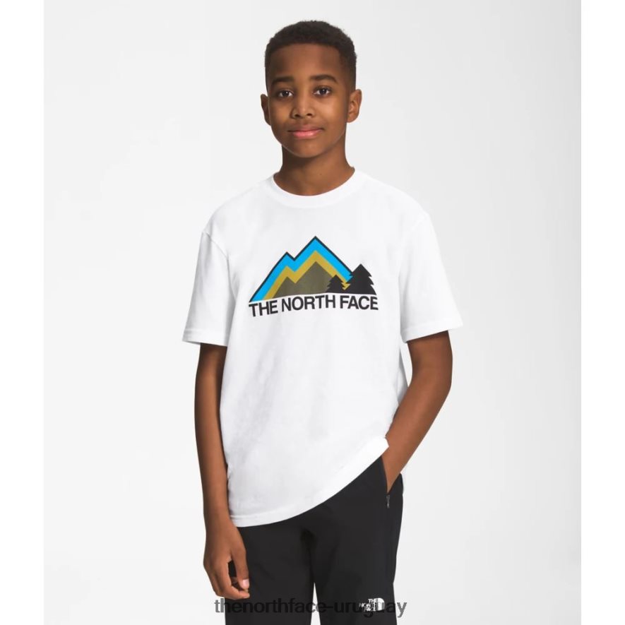 camiseta gráfica de manga corta para niño 2RRLTN5952 blanco The North Face