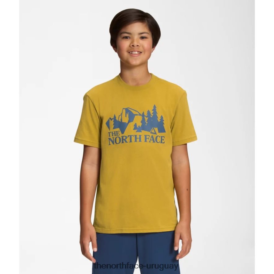 camiseta gráfica de manga corta para niño 2RRLTN5954 oro mineral The North Face