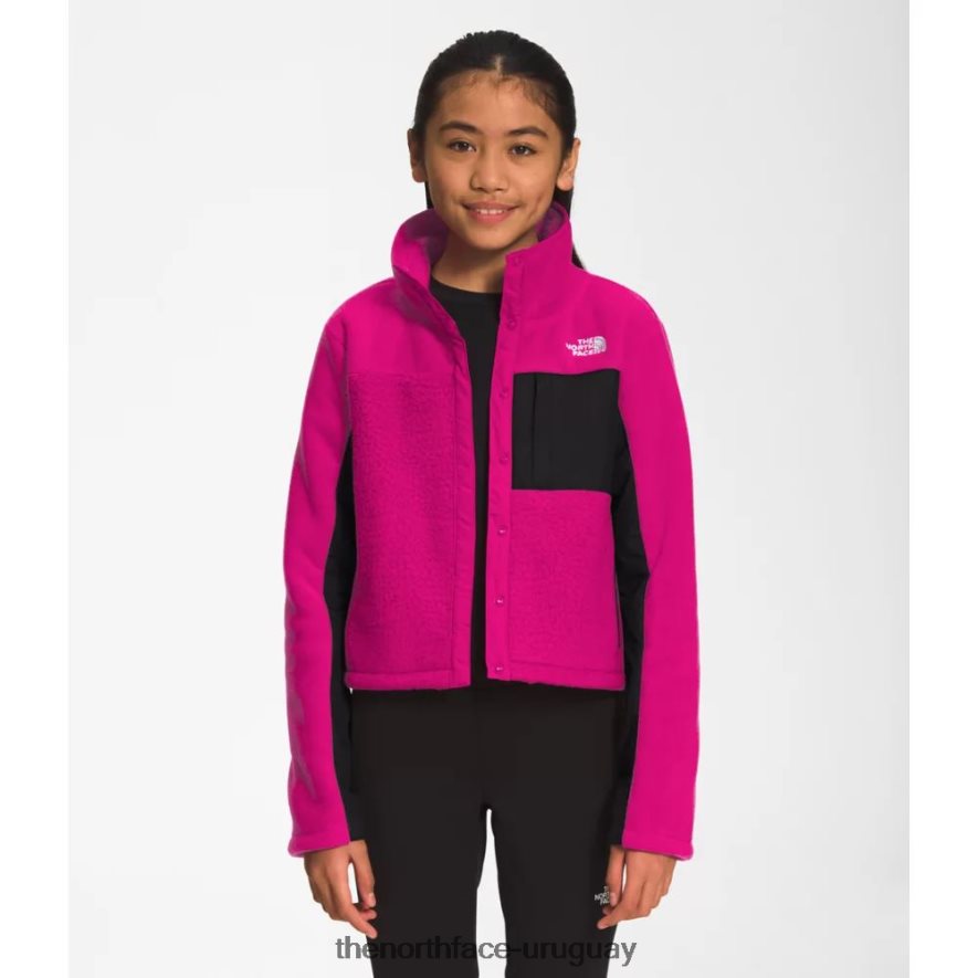 chaqueta de lana mezclada para niñas 2RRLTN5292 rosa fucsia The North Face