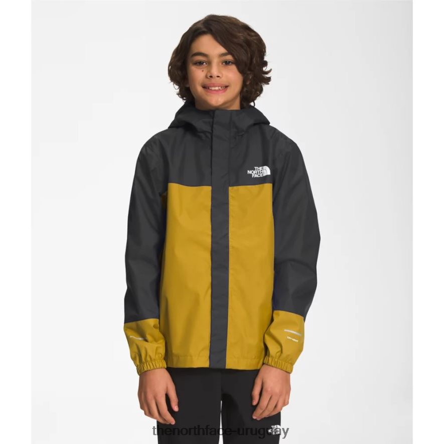 chaqueta de lluvia anora para niños 2RRLTN5993 oro mineral The North Face