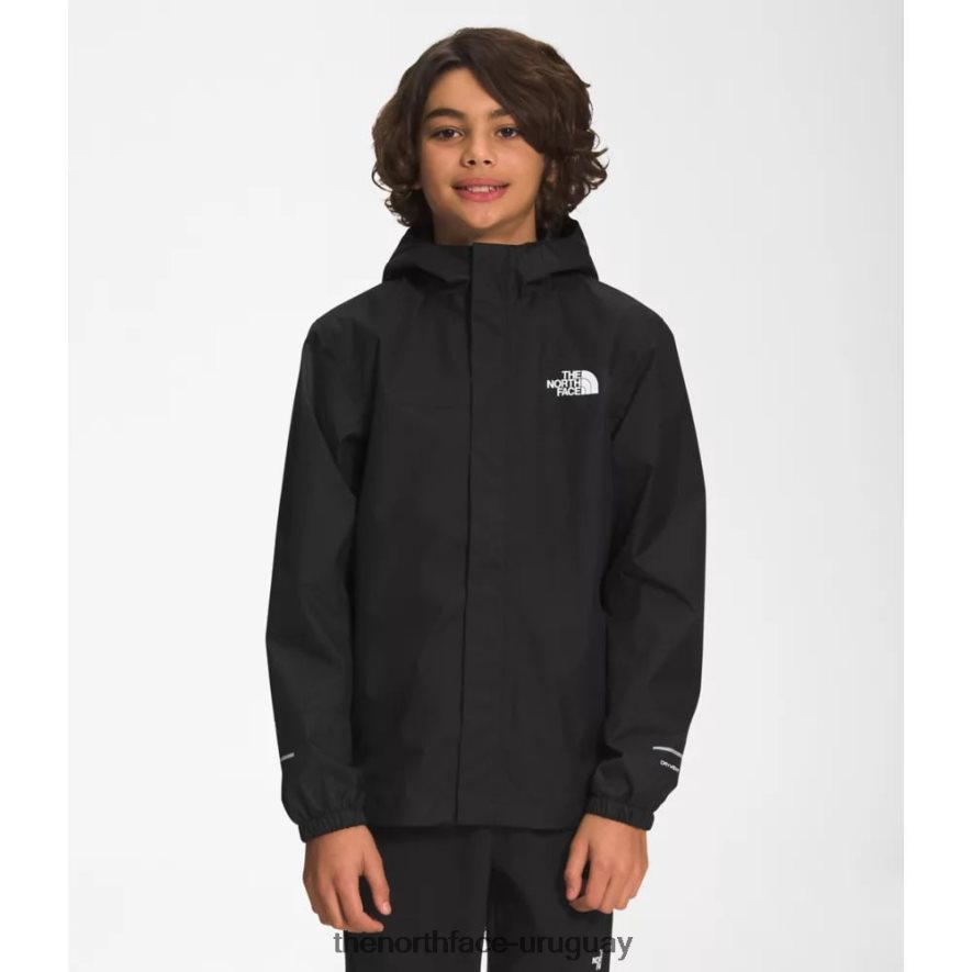 chaqueta de lluvia anora para niños 2RRLTN5994 negro The North Face