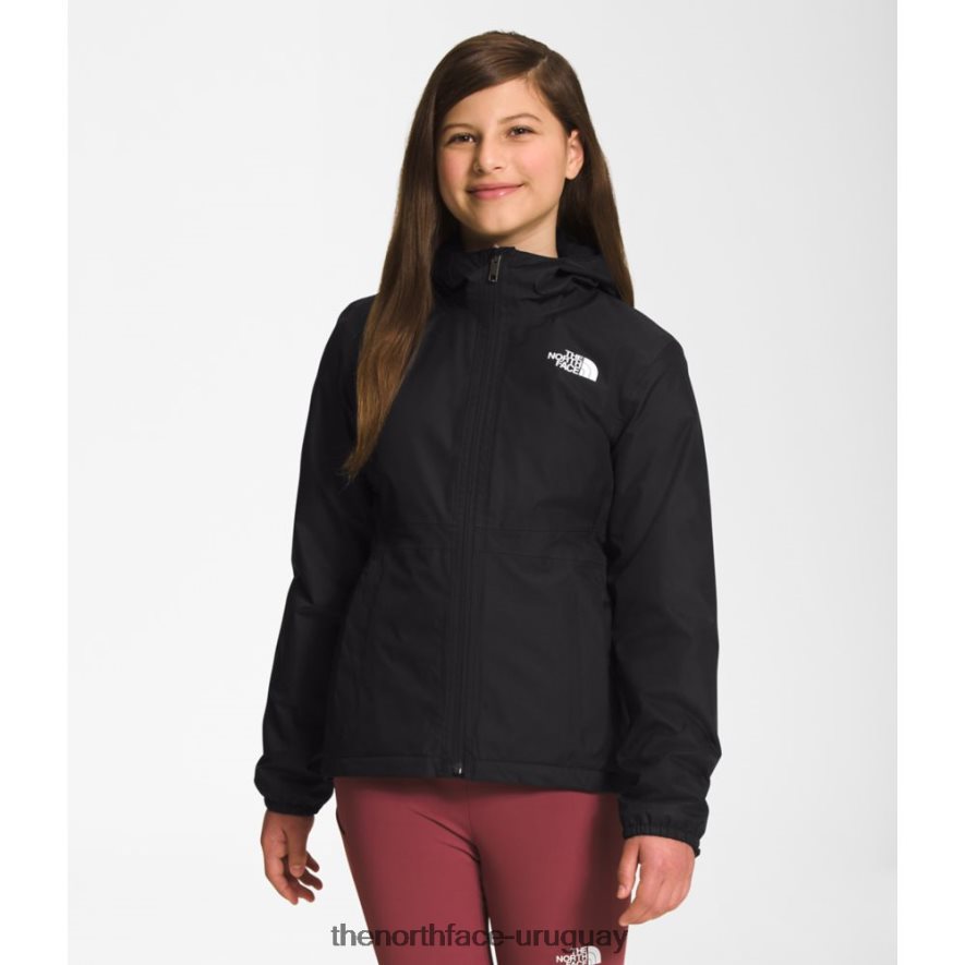 chaqueta de lluvia cálida para niñas nueva 2RRLTN5996 negro The North Face