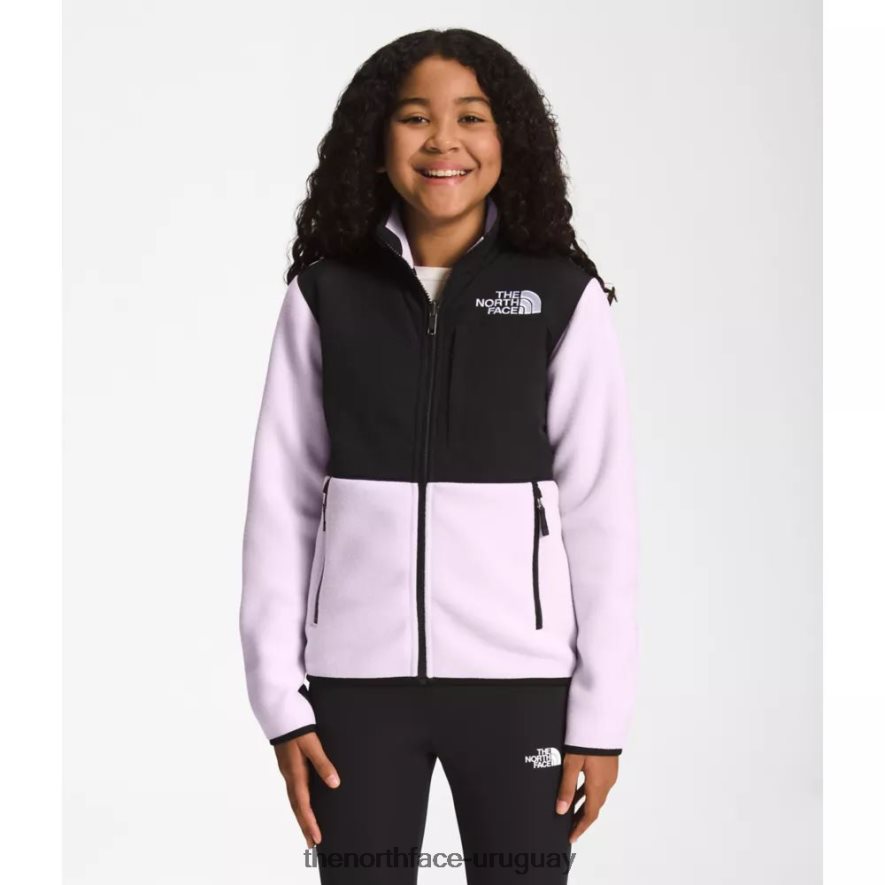 chaqueta denali adolescente 2RRLTN5352 niebla de lavanda The North Face