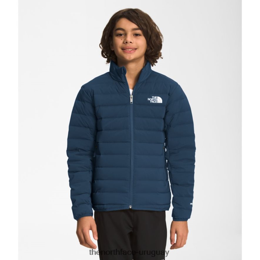 chaqueta elástica Belleview para niños 2RRLTN5308 azul sombreado The North Face