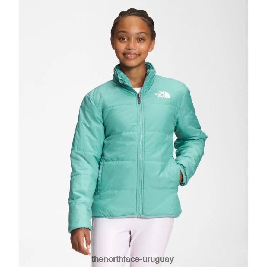 chaqueta reversible mossbud para niña 2RRLTN5321 wasabi The North Face