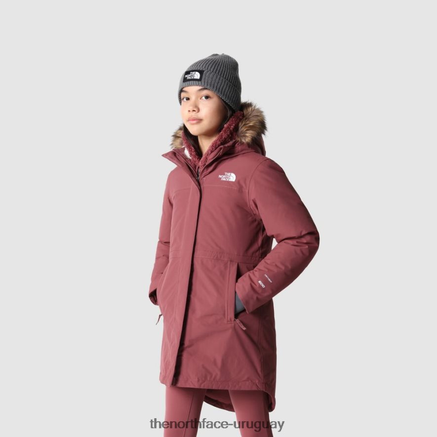 parka ártica para niñas 2RRLTN1813 jengibre The North Face