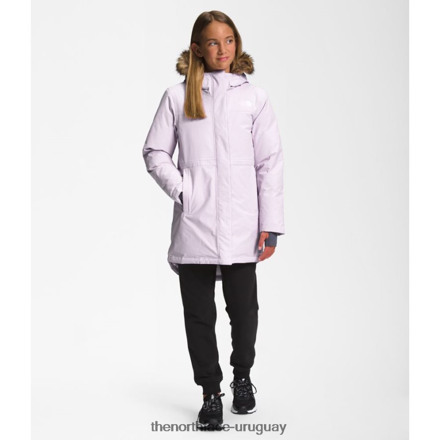 parka ártica para niñas 2RRLTN5875 niebla de lavanda The North Face