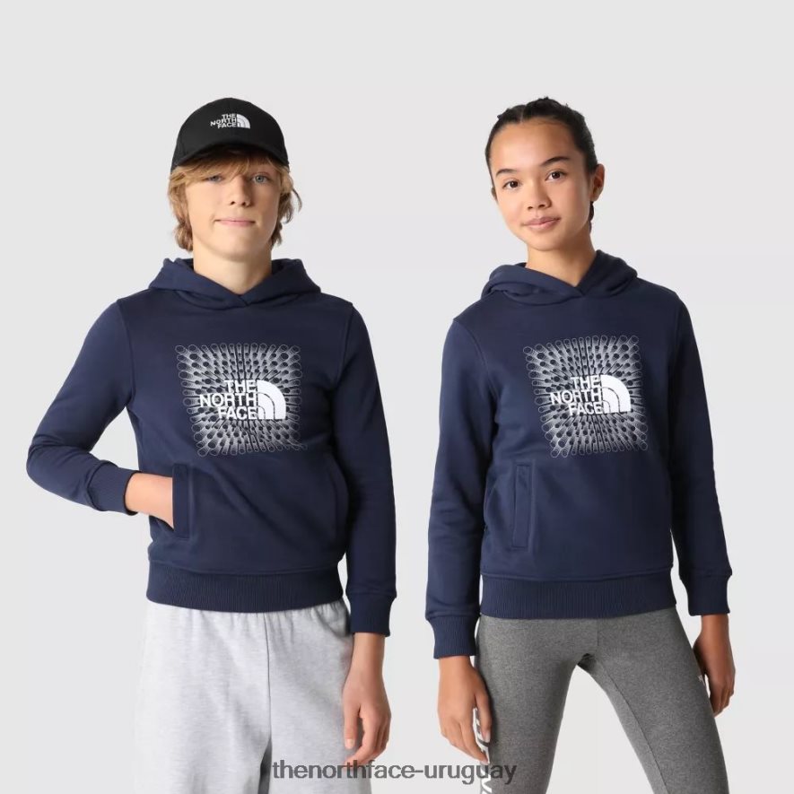 sudadera con capucha para adolescentes 2RRLTN2028 cumbre marina The North Face