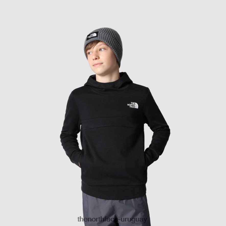 sudadera con capucha slacker para niños 2RRLTN1981 negro The North Face